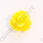 10 mm Citromsárga műanyag rózsa virág kaboson 1