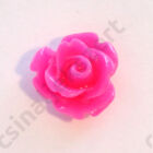 10 mm Pink Műanyag rózsa virág kaboson 1