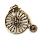 Antikolt bronz színű vintage kerékpár NIKKELMENTES