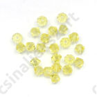Csiszolt bicone kúpos kristály gyöngy 4 mm Yellow 2