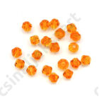 Csiszolt bicone kúpos kristály gyöngy 4 mm Orange 2