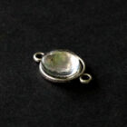 Antikolt ezüst színű két oldalas kapcsoló elem 10 mm NIKKELMENTES 2