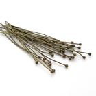 25 db Antikolt bronz vékony bogyós szerelőpálca 50 mm NIKKELMENTES