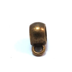 2 db Antikolt bronz színű rondell medáltartó 8x5 mm NIKKELMENTES