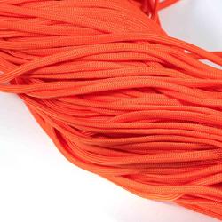 Narancssárga 4 mm vastag paracord stílusú fonott zsinór