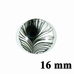 16 mm Pávatoll mintás üveglencse 6
