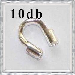 10 db Ródiumos réz drótőr 4x5 mm NIKKELMENTES
