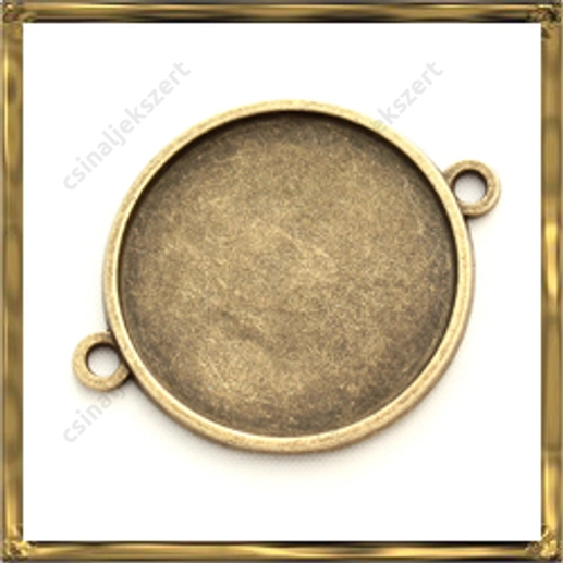 Antikolt bronz színű kapcsoló elem 25 mm NIKKELMENTES