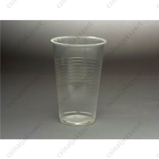 5 db 3 dl-es eldobható műanyag pohár