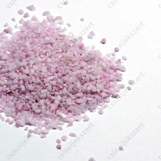 Halvány rózsaszín 1-2 mm apró kavics