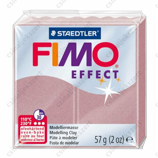 Fimo Effect süthető gyurma 56g Gyöngyház Rózsa Arany Rosegold 207