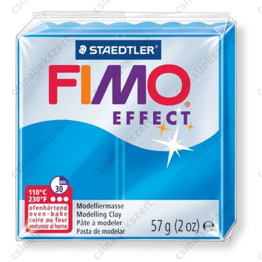 Fimo Effect süthető gyurma 56g Áttetsző kék / Transparent blue 374