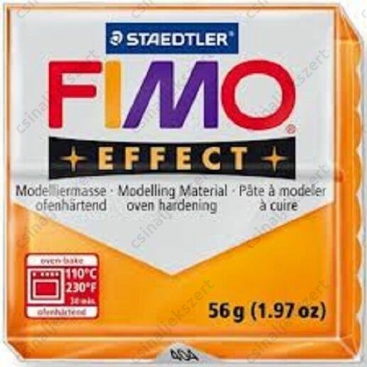 Fimo Effect süthető gyurma 56g Áttetsző narancssárga / Transparent orange 404
