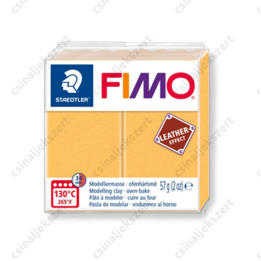 Fimo Leather süthető gyurma 56g Sáfrány / Saffron Yellow 109