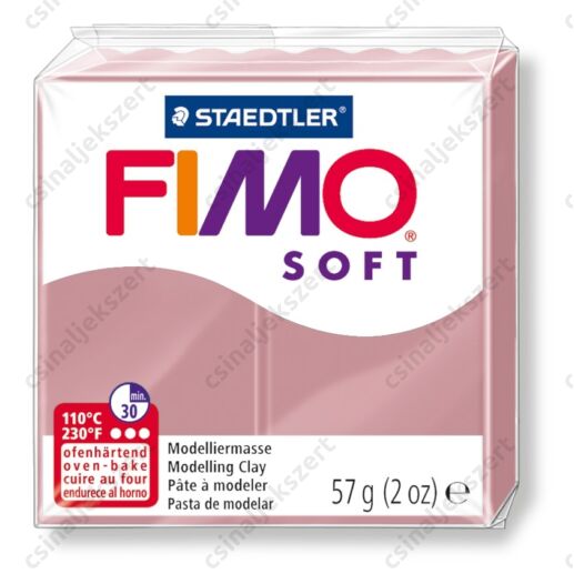 Fimo Soft süthető gyurma 56g Antik rózsa 20