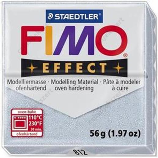 Fimo Effect süthető gyurma 56g Csillámos ezüst / Glitter silver 812