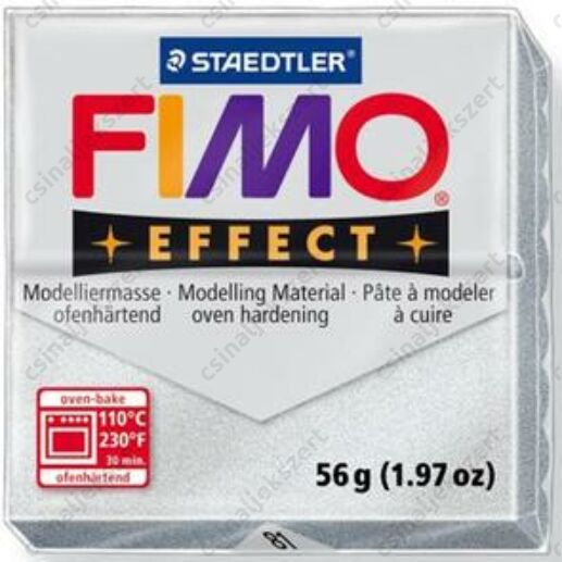Fimo Effect süthető gyurma 56g Metál Ezüst 81