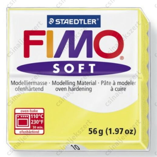 Fimo Soft süthető gyurma 56g Citrom / Lemon 10