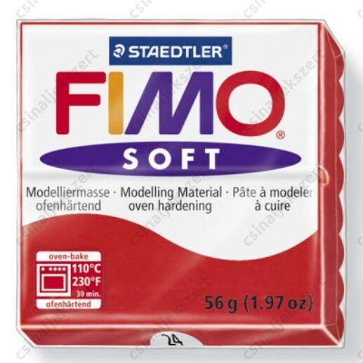 Fimo Soft süthető gyurma 56g Indiai piros / Indian red 24