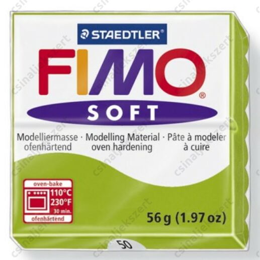 Fimo Soft süthető gyurma 56g Almazöld / Apple green 50