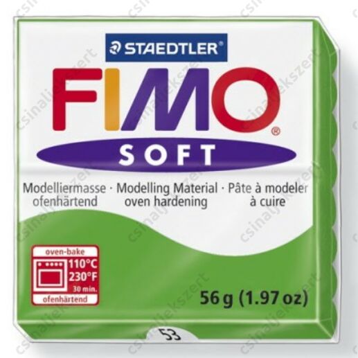 Fimo Soft süthető gyurma 56g Trópusi Zöld / Tropical Green 53