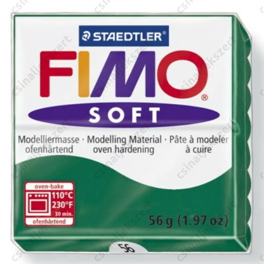 Fimo Soft süthető gyurma 56g Smaragd / Emerald 56