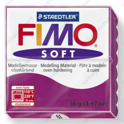 Fimo Soft süthető gyurma 56g Lila / Purple 61