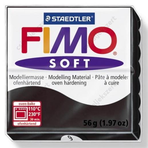 Fimo Soft süthető gyurma 56g Fekete /Black 9