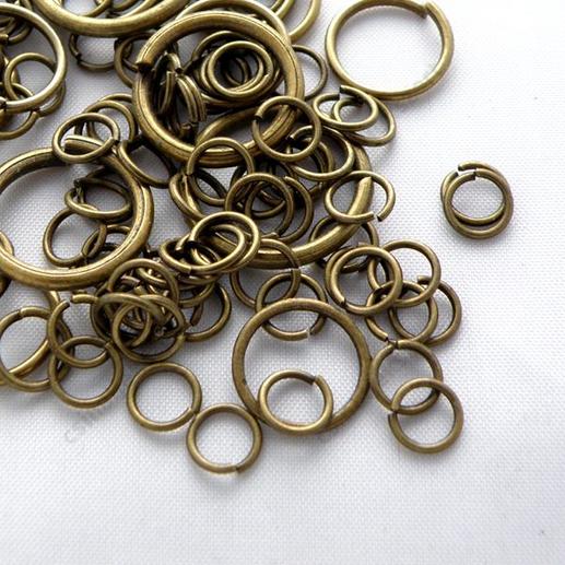 10 g Antikolt bronz vegyes szerelőkarika