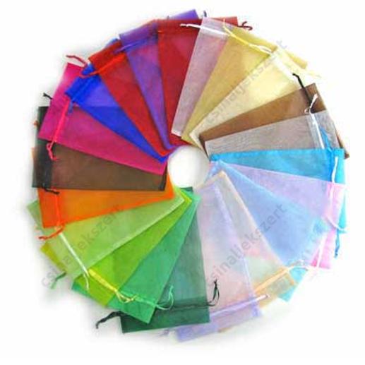 Organza tasak 7x9 cm 5 db