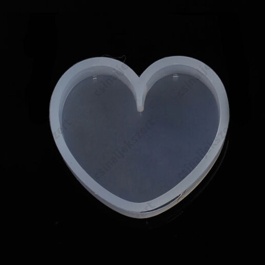 35 mm Szív alakú medál szilikon öntőforma